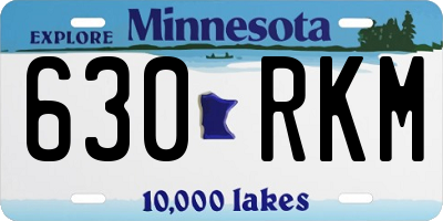 MN license plate 630RKM