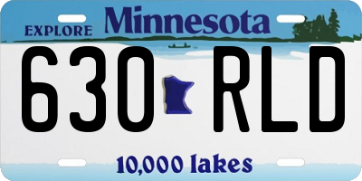 MN license plate 630RLD