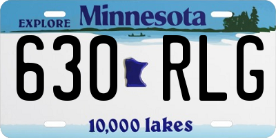 MN license plate 630RLG