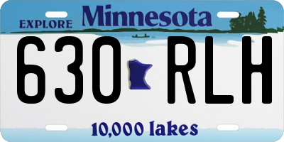 MN license plate 630RLH