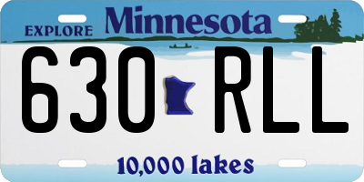 MN license plate 630RLL