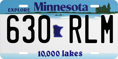 MN license plate 630RLM