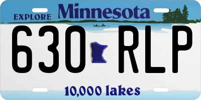 MN license plate 630RLP