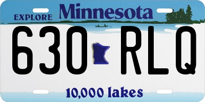 MN license plate 630RLQ