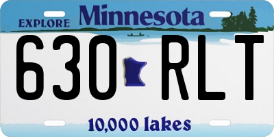 MN license plate 630RLT