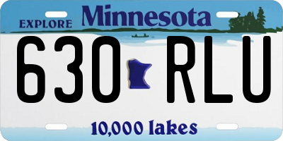 MN license plate 630RLU