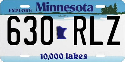 MN license plate 630RLZ