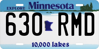 MN license plate 630RMD