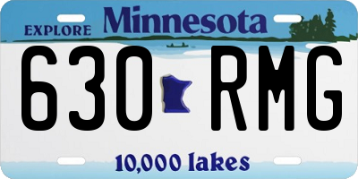 MN license plate 630RMG