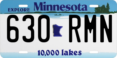 MN license plate 630RMN
