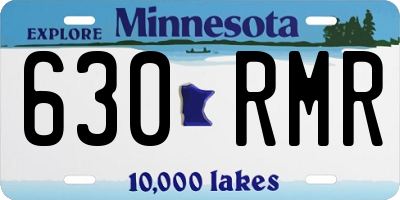 MN license plate 630RMR