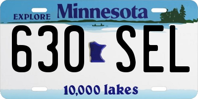 MN license plate 630SEL