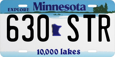 MN license plate 630STR