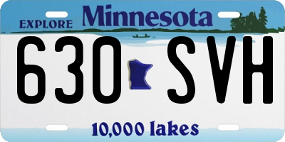MN license plate 630SVH