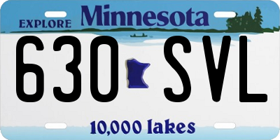 MN license plate 630SVL