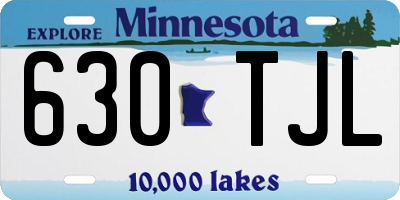 MN license plate 630TJL