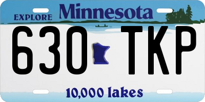 MN license plate 630TKP