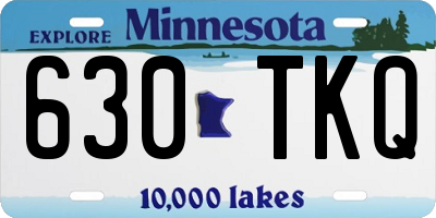 MN license plate 630TKQ