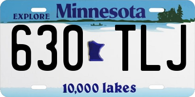 MN license plate 630TLJ