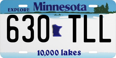 MN license plate 630TLL