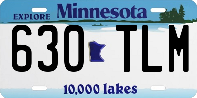 MN license plate 630TLM