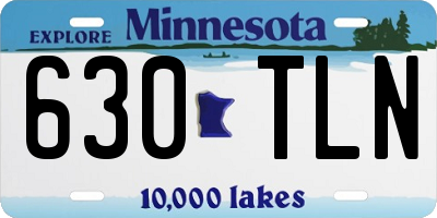 MN license plate 630TLN