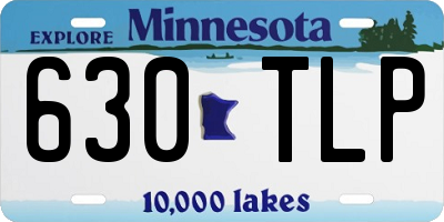 MN license plate 630TLP