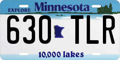 MN license plate 630TLR