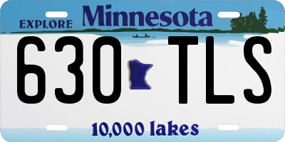 MN license plate 630TLS