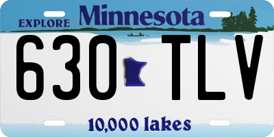 MN license plate 630TLV