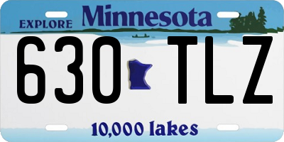 MN license plate 630TLZ