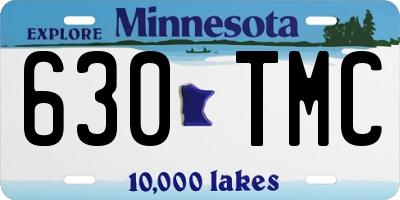 MN license plate 630TMC
