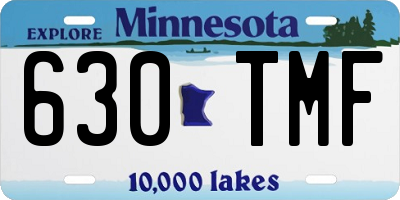 MN license plate 630TMF