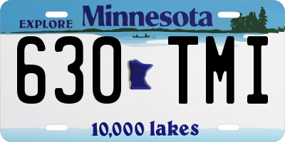 MN license plate 630TMI