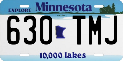 MN license plate 630TMJ