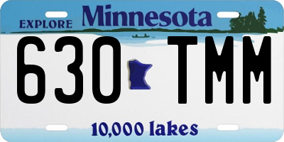 MN license plate 630TMM