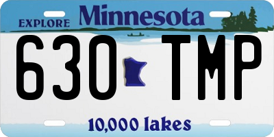MN license plate 630TMP
