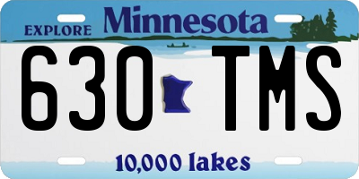 MN license plate 630TMS