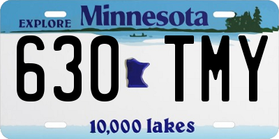 MN license plate 630TMY