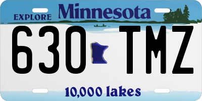 MN license plate 630TMZ