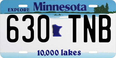 MN license plate 630TNB