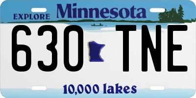 MN license plate 630TNE