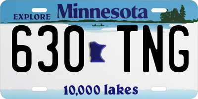 MN license plate 630TNG