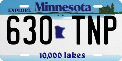 MN license plate 630TNP
