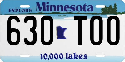 MN license plate 630TOO