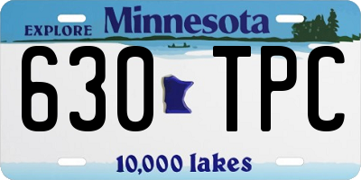 MN license plate 630TPC
