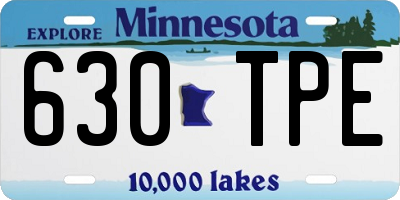 MN license plate 630TPE