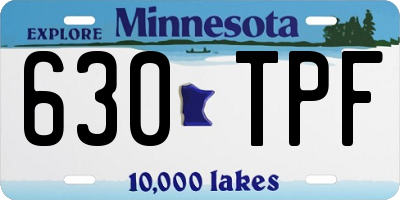 MN license plate 630TPF