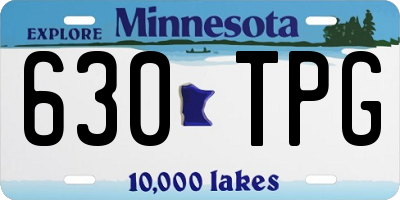 MN license plate 630TPG