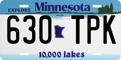 MN license plate 630TPK
